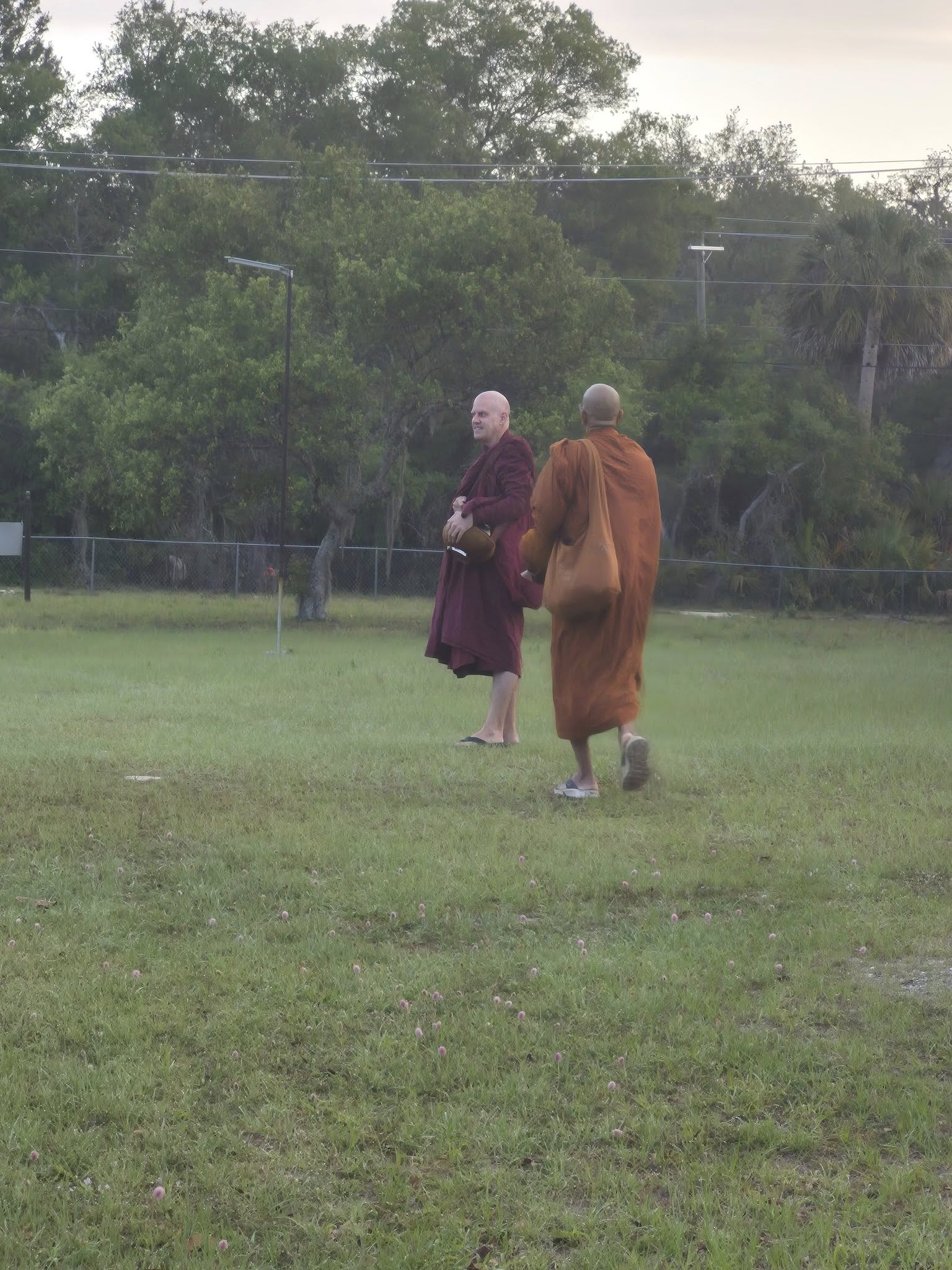 Beginning of the alms round