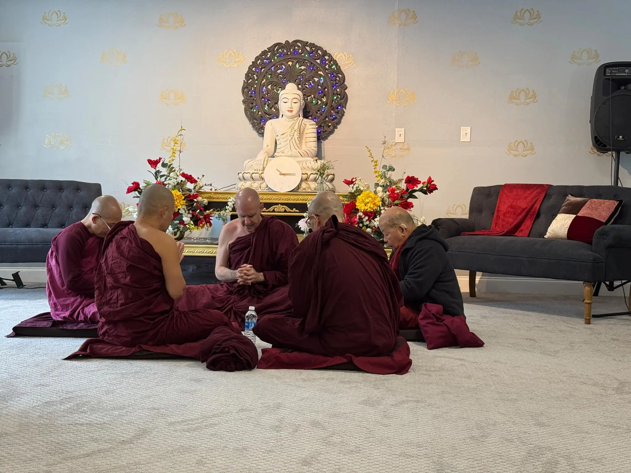 Meditation hall interior